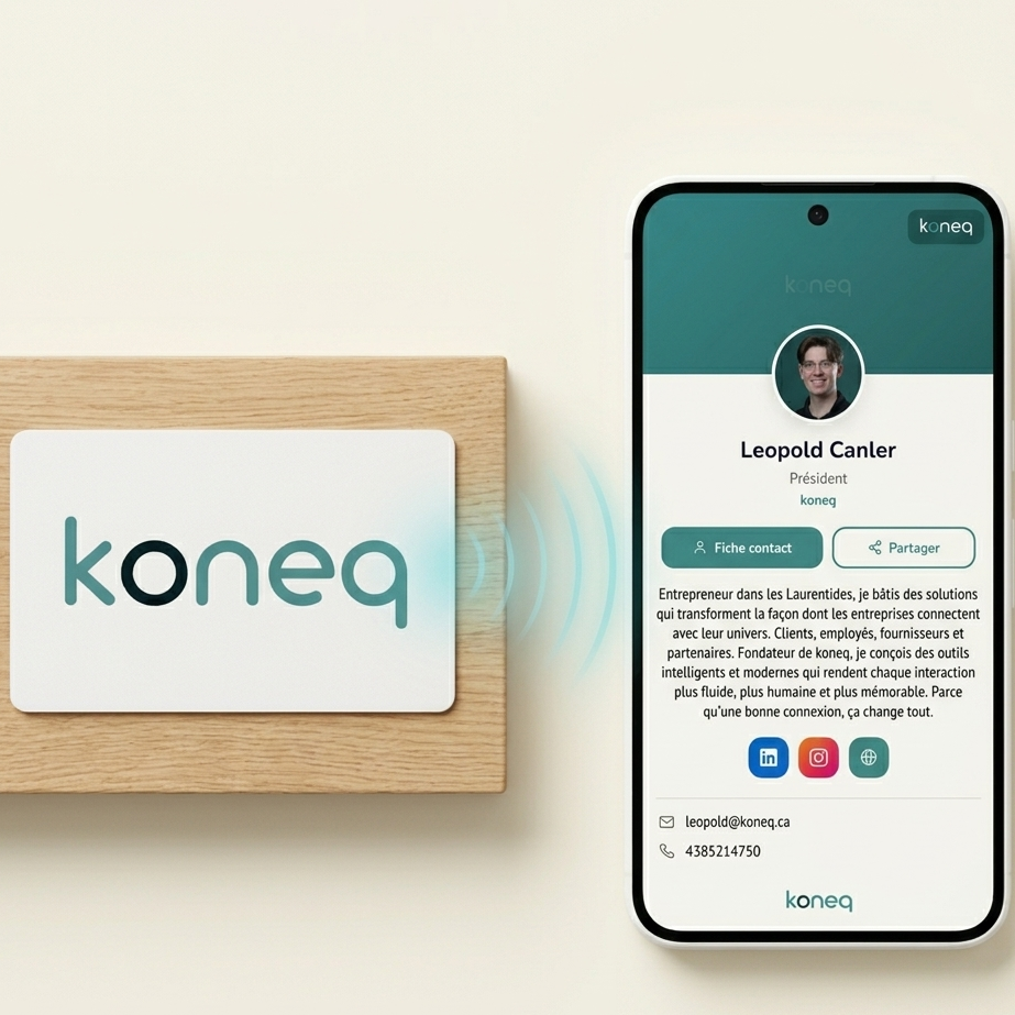 Carte connectée sur mesure + Profil digital